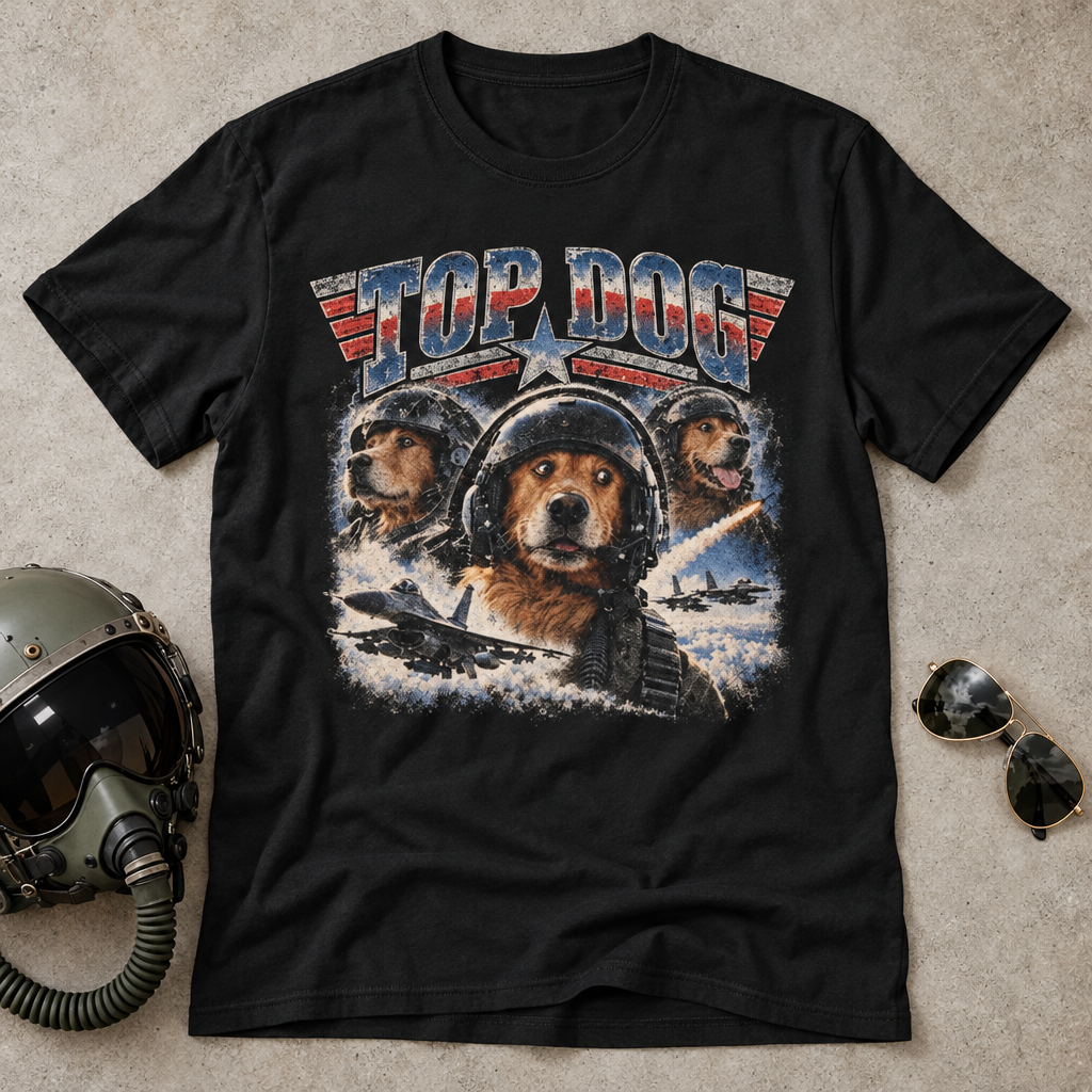 T-Shirt Golden "Top Dog"