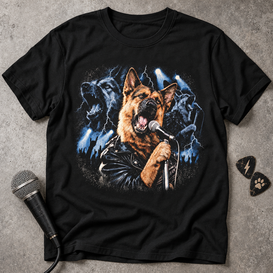 Singer Dog T-Shirt