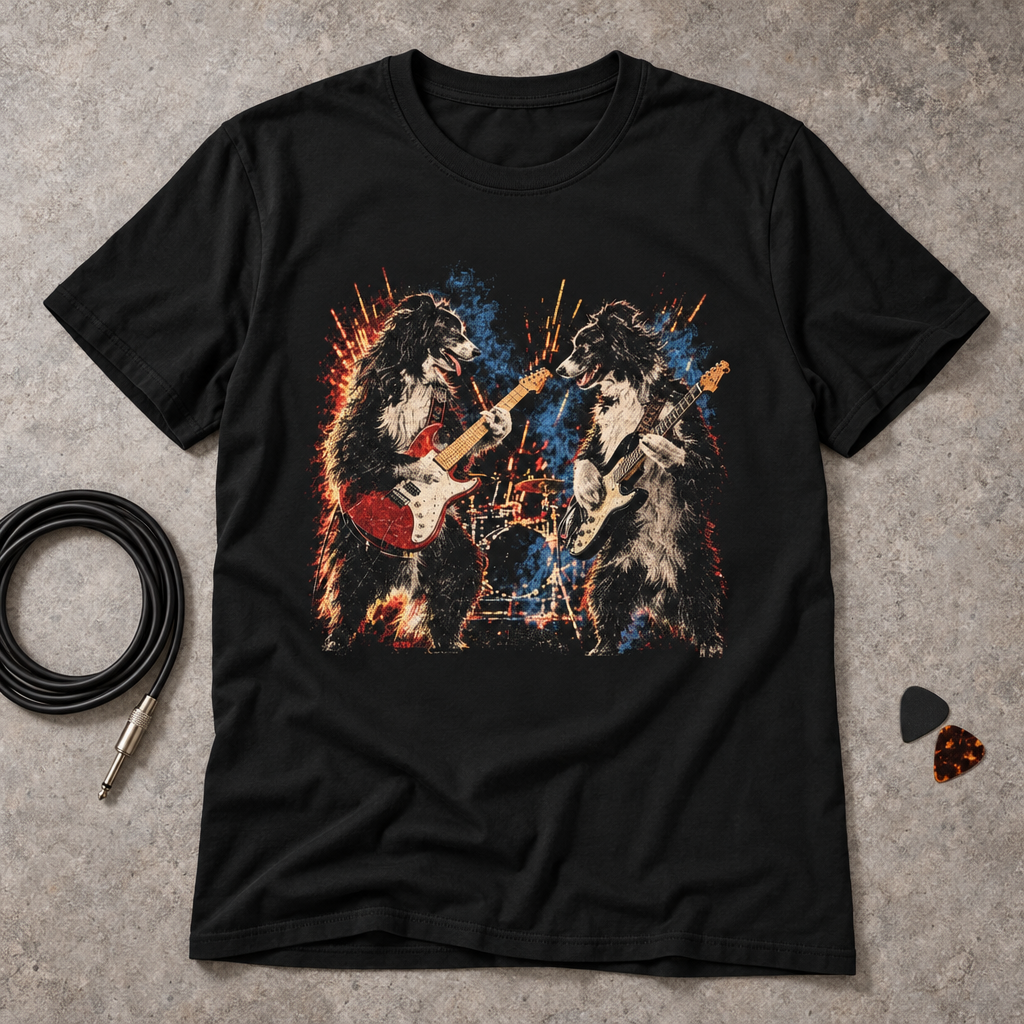 Guitarists Duo Dogs T-Shirt