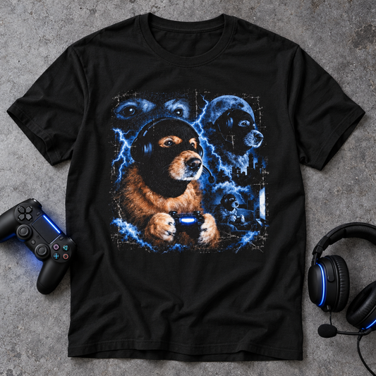 Console Gamer Bataclava Dog T-Shirt