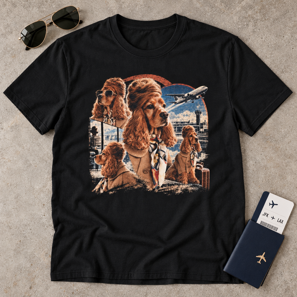 Classy Airport Dog T-Shirt
