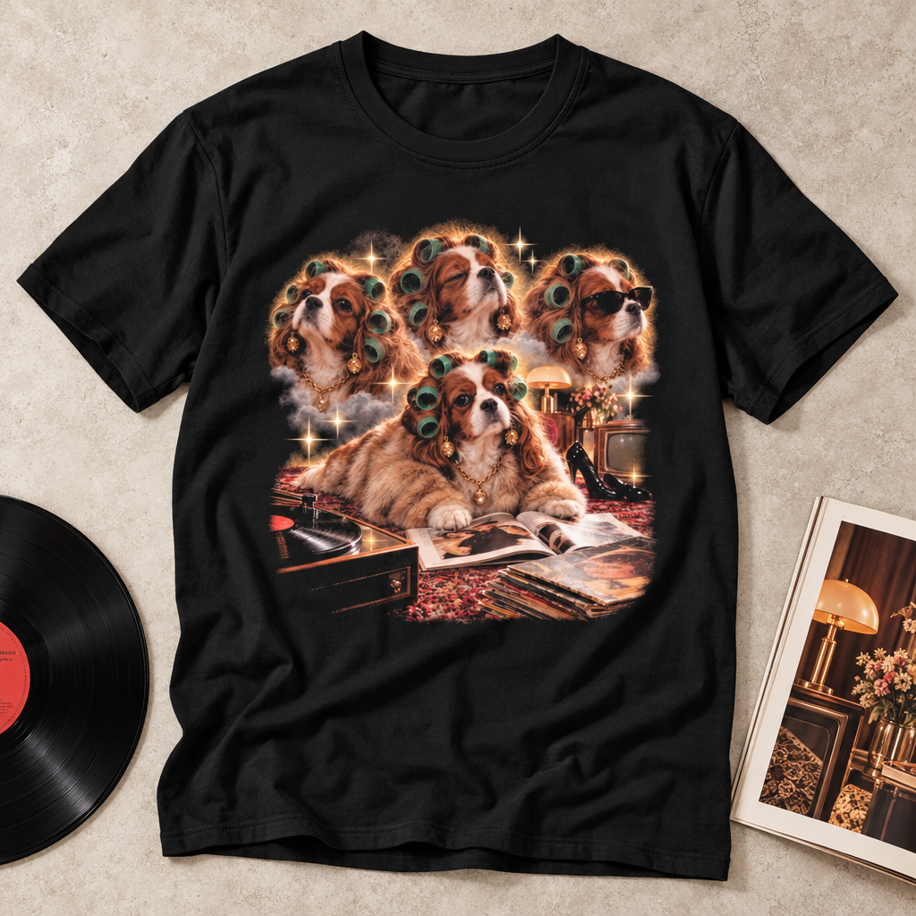 T-Shirt Cavalier King Charles Bigoudis
