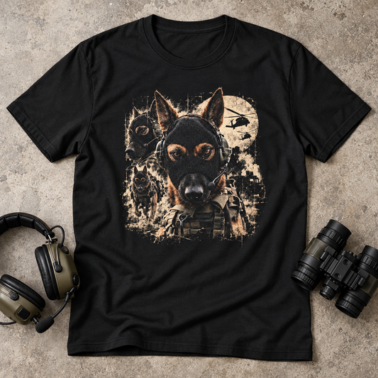 T-Shirt Berger Allemand Tactique Cagoulé