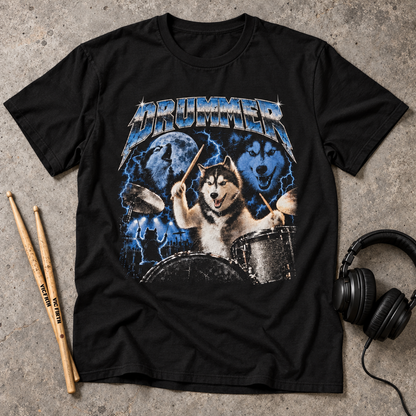 Drummer Dog T-Shirt