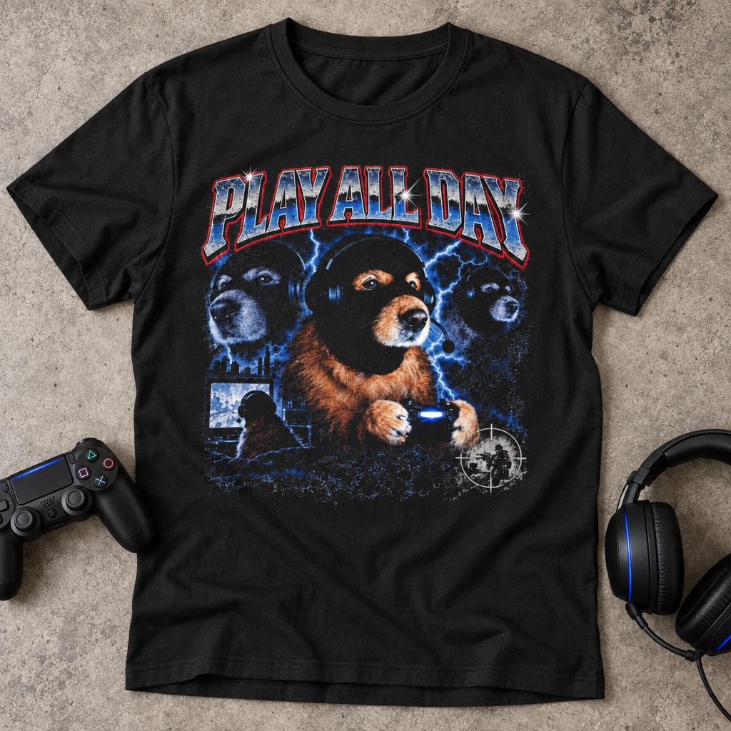 Play All Day Bataclava Dog T-Shirt