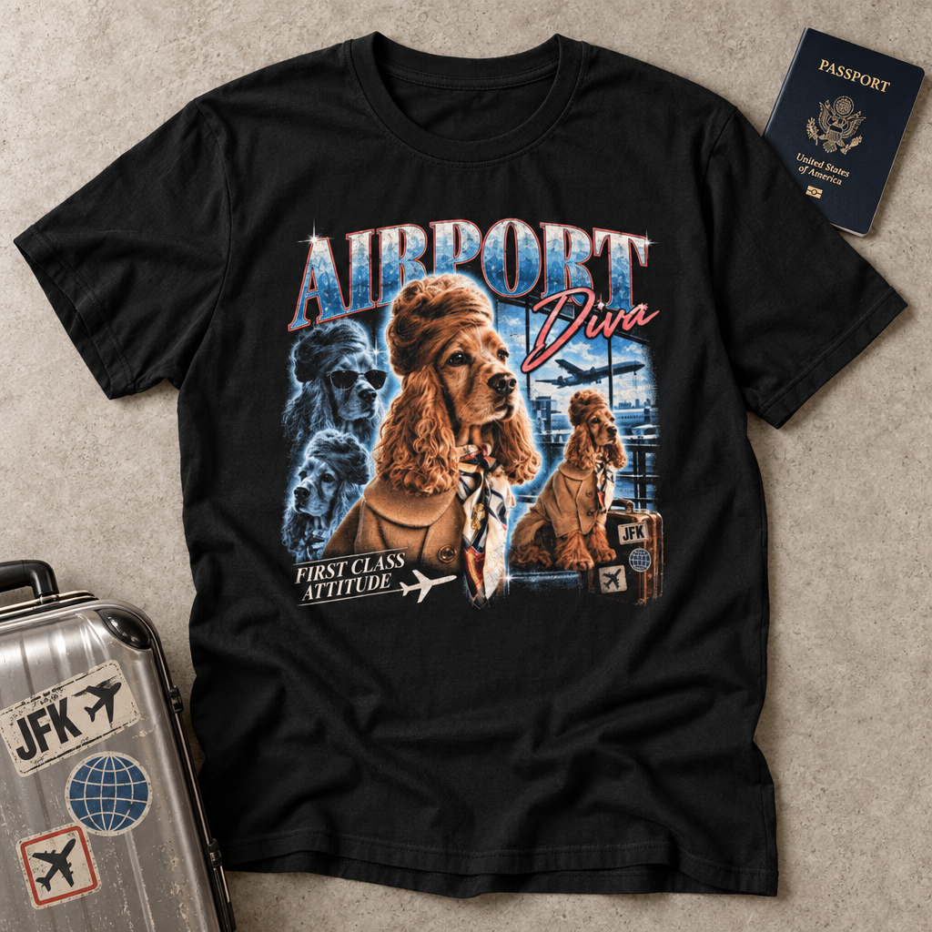 Airport Diva Dog T-Shirt